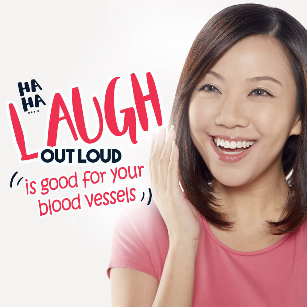Laugh Out Loud is good for your blood vessels