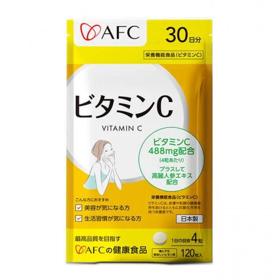 Vitamin C with Ginseng Immunity & Energy AFC Japan