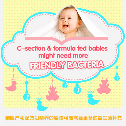 C-section and formula fed babies might need more friendly bacteria C-section and formula fed babies might need more friendly bacteria