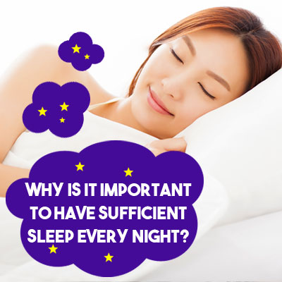 Why is it important to have sufficient sleep every night? Why is it important to have sufficient sleep every night?