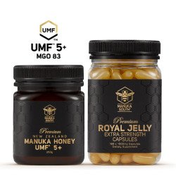 Extra Strength Royal Jelly + UMF5+ Manuka Honey, 250g