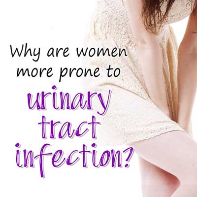 Why are women more prone to urinary tract infection?