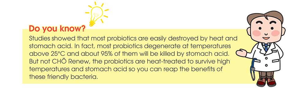 cho renew probiotics
