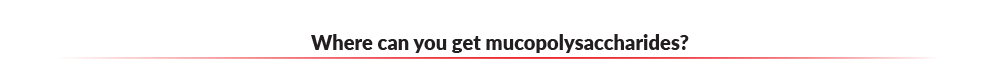 Where can you get mucopolysaccharides